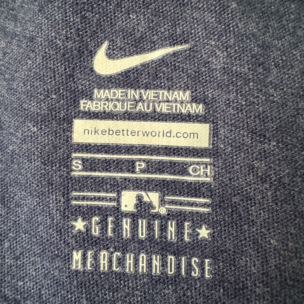 Nike Navy Blue Detroit Tigers V Neck Tee - Picture 4 of 4